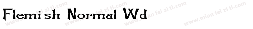Flemish-Normal Wd字体转换